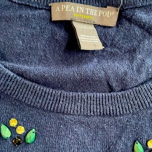 Maternity sweater with embellishments. Pea in the Pod size L